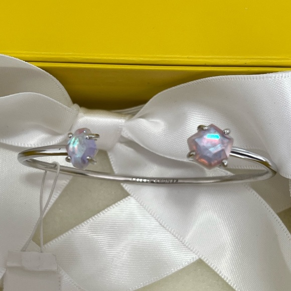 NWT Kendra Scott RARE & RETIRED Merida Bracelet Amethyst Dichroic Gorgeous! - Picture 16 of 17